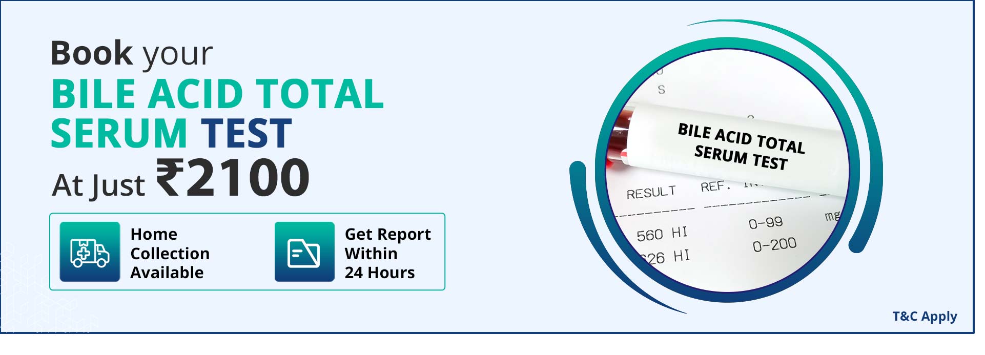 Bile acid total serum test