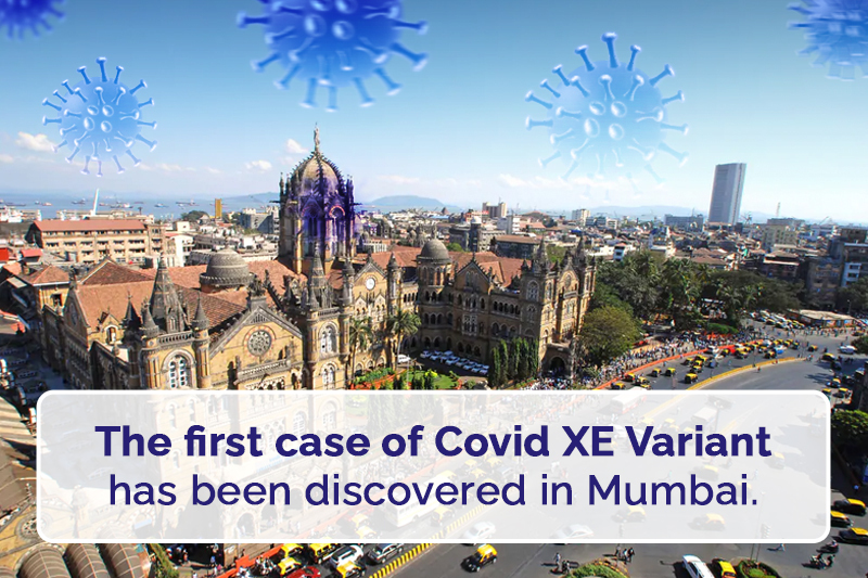 In Mumbai, the first case of a new Omicron XE variant has been  discovered.